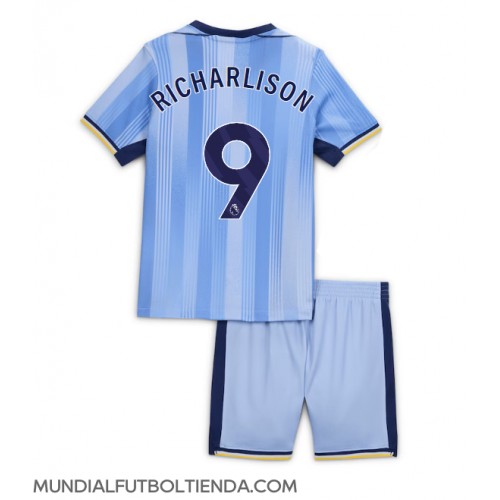 Camiseta Tottenham Hotspur Richarlison #9 Segunda Equipación Replica 2024-25 para niños mangas cortas (+ Pantalones cortos)